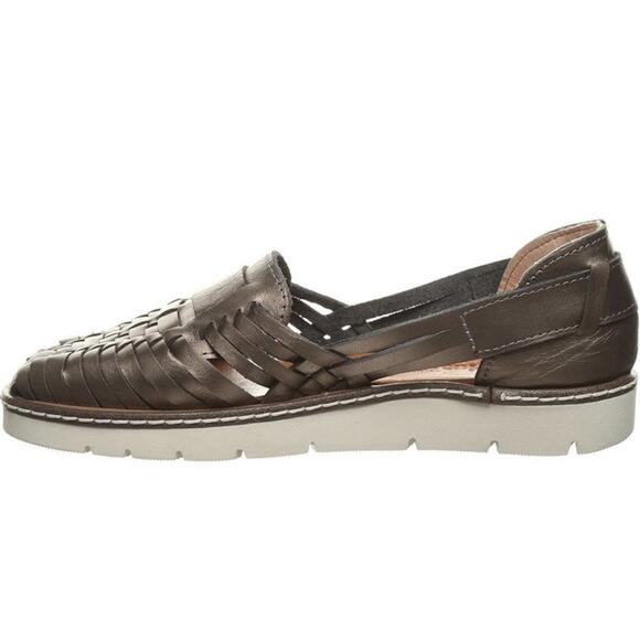 BEARPAW Lena Women's Leather Huaraches Sandal Lena Gunmetal Size 12 NEW - Picture 3 of 5